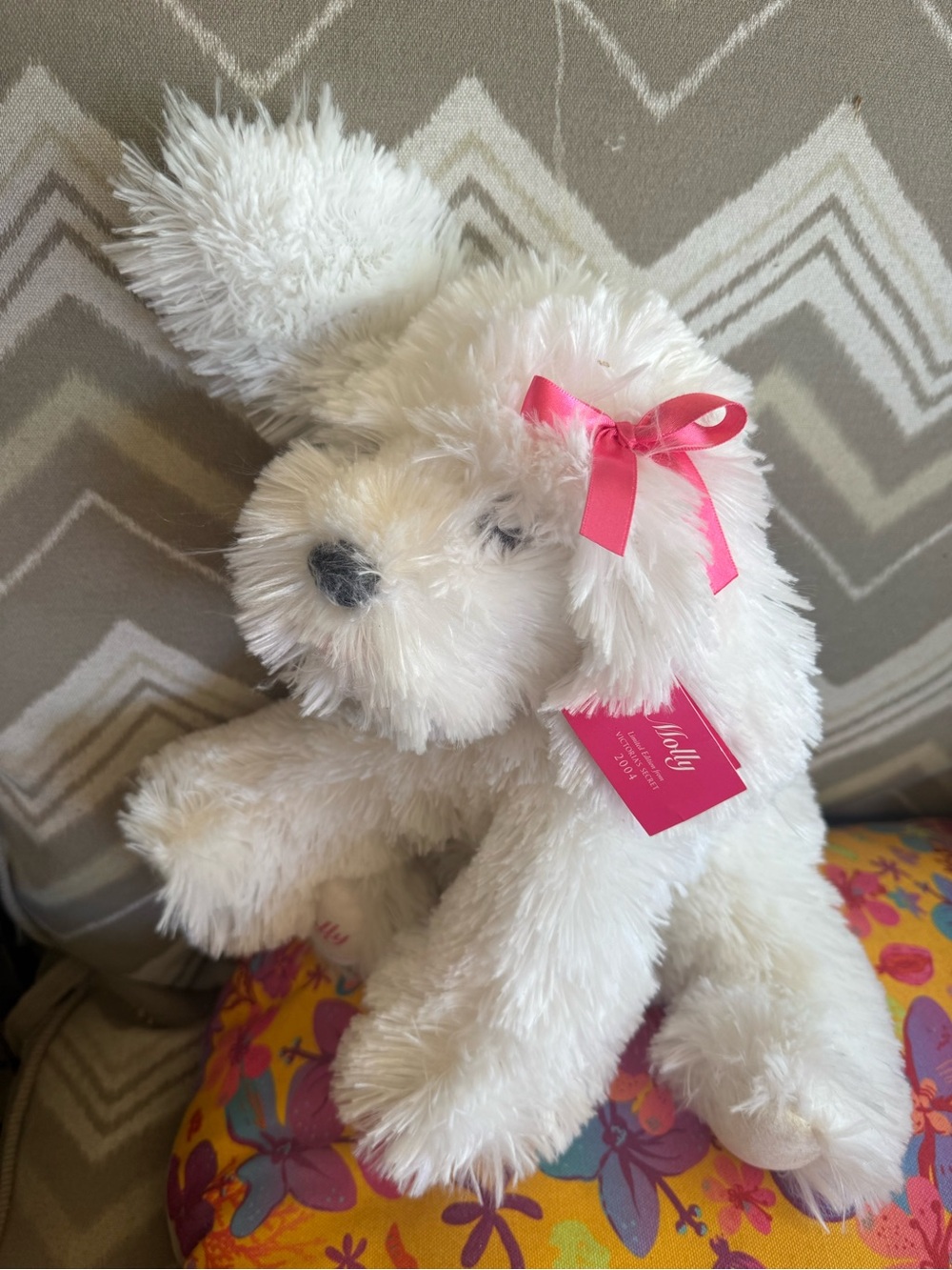 2004 Victoria Secret White Plush Dog